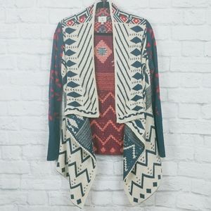 Hot & Delicious Open Front Boho Cardigan Small